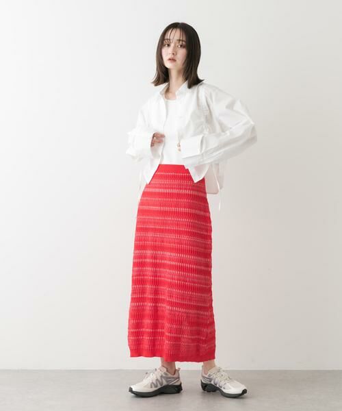 SENSE OF PLACE by URBAN RESEARCH / センスオブプレイス バイ アーバンリサーチ スカート | マルチボーダーニットスカート | 詳細6