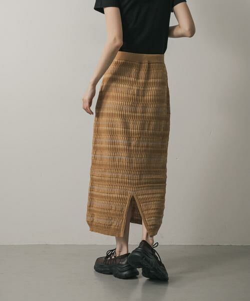 SENSE OF PLACE by URBAN RESEARCH / センスオブプレイス バイ アーバンリサーチ スカート | マルチボーダーニットスカート | 詳細20