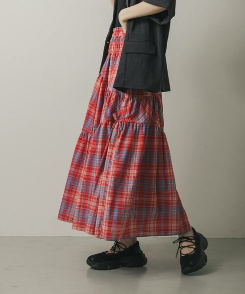 SENSE OF PLACE by URBAN RESEARCH / センスオブプレイス バイ アーバンリサーチ スカート | チェックボリュームスカート | 詳細1