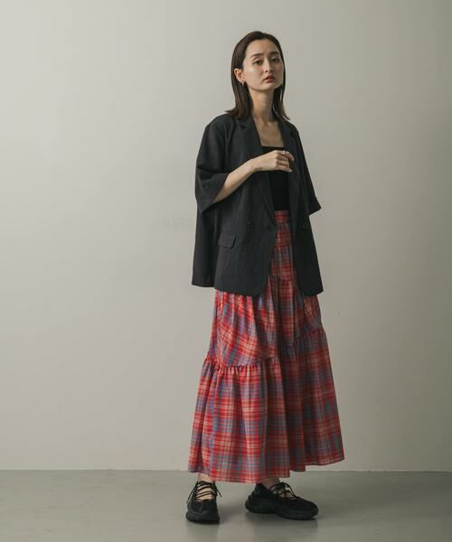 SENSE OF PLACE by URBAN RESEARCH / センスオブプレイス バイ アーバンリサーチ スカート | チェックボリュームスカート | 詳細3