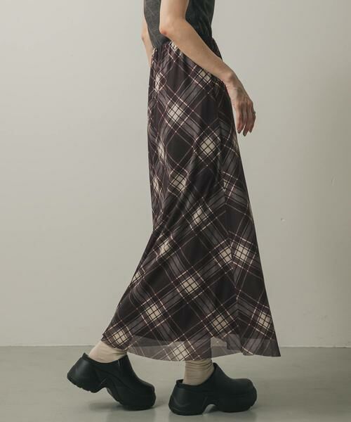 SENSE OF PLACE by URBAN RESEARCH / センスオブプレイス バイ アーバンリサーチ スカート | シアーチェックスカート | 詳細2