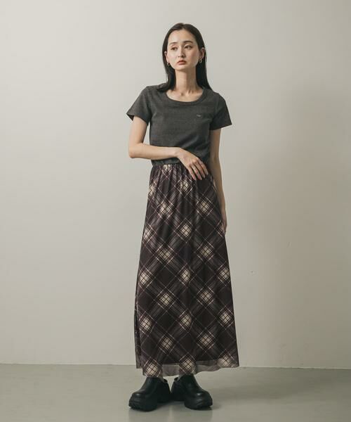 SENSE OF PLACE by URBAN RESEARCH / センスオブプレイス バイ アーバンリサーチ スカート | シアーチェックスカート | 詳細5