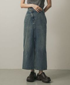 SENSE OF PLACE by URBAN RESEARCH / センスオブプレイス バイ アーバンリサーチ スカート | アシメベルトデニムスカート