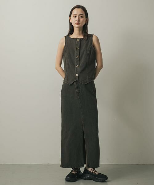 SENSE OF PLACE by URBAN RESEARCH / センスオブプレイス バイ アーバンリサーチ スカート | アシメベルトデニムスカート | 詳細6