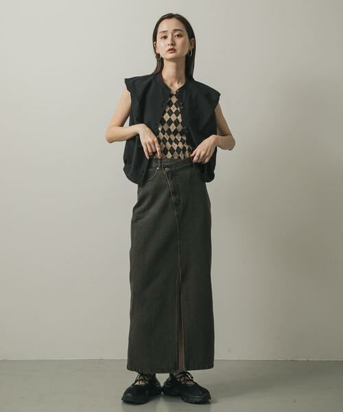 SENSE OF PLACE by URBAN RESEARCH / センスオブプレイス バイ アーバンリサーチ スカート | アシメベルトデニムスカート | 詳細7