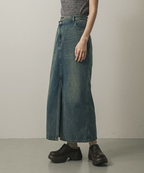 SENSE OF PLACE by URBAN RESEARCH / センスオブプレイス バイ アーバンリサーチ スカート | アシメベルトデニムスカート | 詳細12