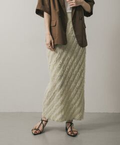 SENSE OF PLACE by URBAN RESEARCH / センスオブプレイス バイ アーバンリサーチ スカート | フリンジニットスカート