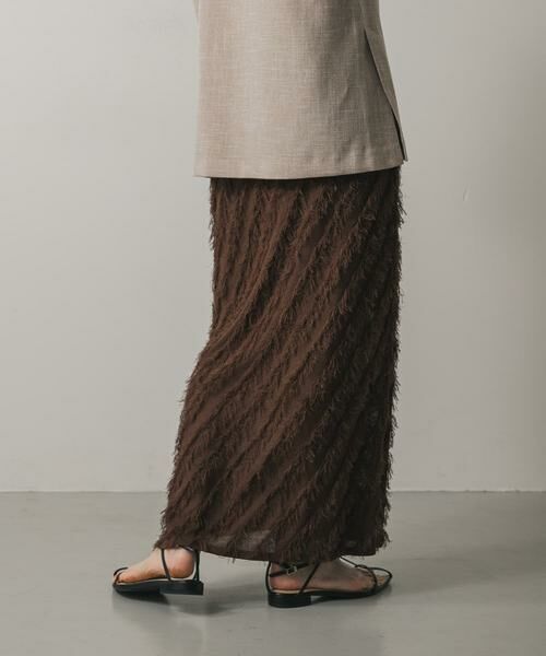 SENSE OF PLACE by URBAN RESEARCH / センスオブプレイス バイ アーバンリサーチ スカート | フリンジニットスカート | 詳細3