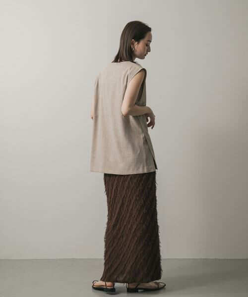 SENSE OF PLACE by URBAN RESEARCH / センスオブプレイス バイ アーバンリサーチ スカート | フリンジニットスカート | 詳細6