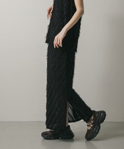 SENSE OF PLACE by URBAN RESEARCH / センスオブプレイス バイ アーバンリサーチ スカート | フリンジニットスカート | 詳細15