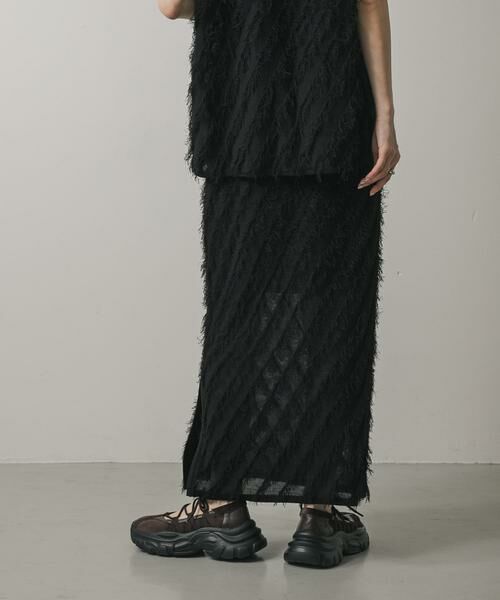 SENSE OF PLACE by URBAN RESEARCH / センスオブプレイス バイ アーバンリサーチ スカート | フリンジニットスカート | 詳細16