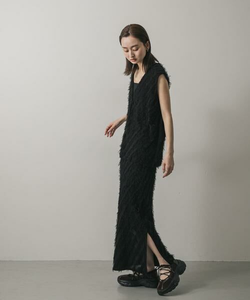 SENSE OF PLACE by URBAN RESEARCH / センスオブプレイス バイ アーバンリサーチ スカート | フリンジニットスカート | 詳細18