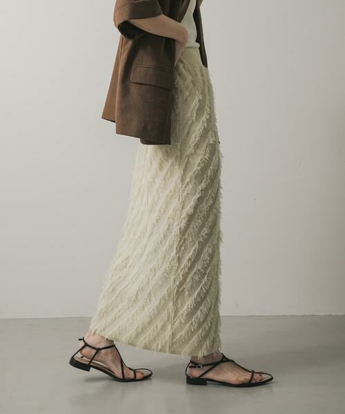 SENSE OF PLACE by URBAN RESEARCH / センスオブプレイス バイ アーバンリサーチ スカート | フリンジニットスカート | 詳細22