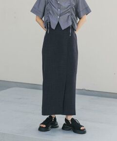 SENSE OF PLACE by URBAN RESEARCH / センスオブプレイス バイ アーバンリサーチ スカート | 『UR TECH DRYLUXE』リネンライクスリットタイトスカート