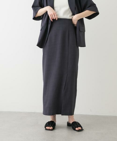 SENSE OF PLACE by URBAN RESEARCH / センスオブプレイス バイ アーバンリサーチ スカート | 『UR TECH DRYLUXE』リネンライクスリットタイトスカート | 詳細12