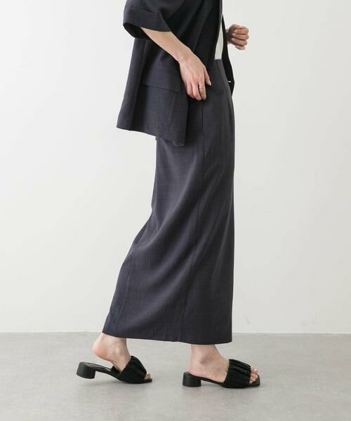 SENSE OF PLACE by URBAN RESEARCH / センスオブプレイス バイ アーバンリサーチ スカート | 『UR TECH DRYLUXE』リネンライクスリットタイトスカート | 詳細13