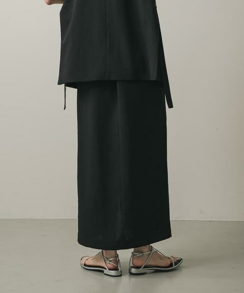 SENSE OF PLACE by URBAN RESEARCH / センスオブプレイス バイ アーバンリサーチ スカート | 『UR TECH DRYLUXE』リネンライクスリットタイトスカート | 詳細25
