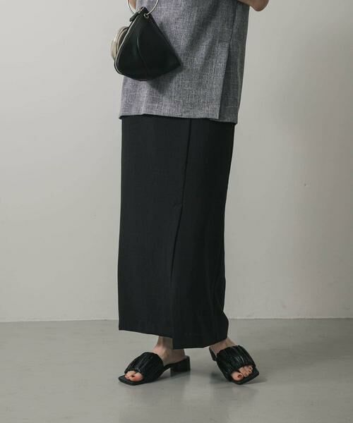 SENSE OF PLACE by URBAN RESEARCH / センスオブプレイス バイ アーバンリサーチ スカート | 『UR TECH DRYLUXE』リネンライクスリットタイトスカート | 詳細28