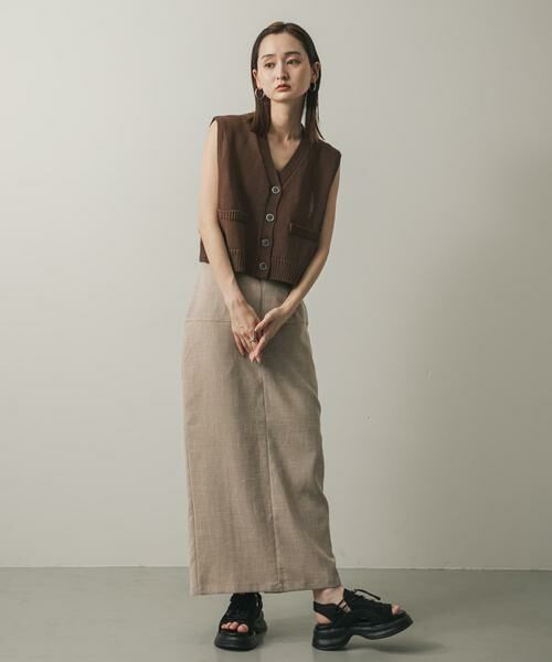 SENSE OF PLACE by URBAN RESEARCH / センスオブプレイス バイ アーバンリサーチ スカート | ツイードジップアイラインスカート | 詳細22