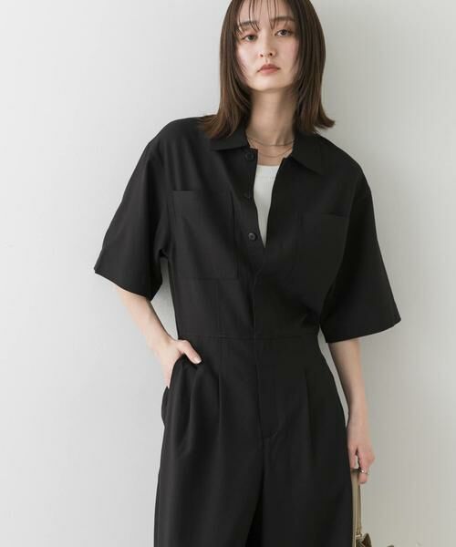 SENSE OF PLACE by URBAN RESEARCH / センスオブプレイス バイ アーバンリサーチ サロペット・オールインワン | ハーフスリーブジャンプスーツ | 詳細4