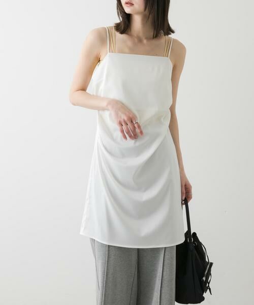 SENSE OF PLACE by URBAN RESEARCH / センスオブプレイス バイ アーバンリサーチ ワンピース | サテンタックミニキャミワンピース | 詳細6