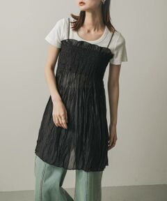 SENSE OF PLACE by URBAN RESEARCH / センスオブプレイス バイ アーバンリサーチ ワンピース | シャーリングプリーツミニワンピース