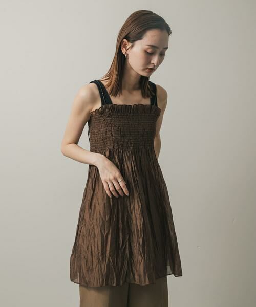 SENSE OF PLACE by URBAN RESEARCH / センスオブプレイス バイ アーバンリサーチ ワンピース | シャーリングプリーツミニワンピース | 詳細3