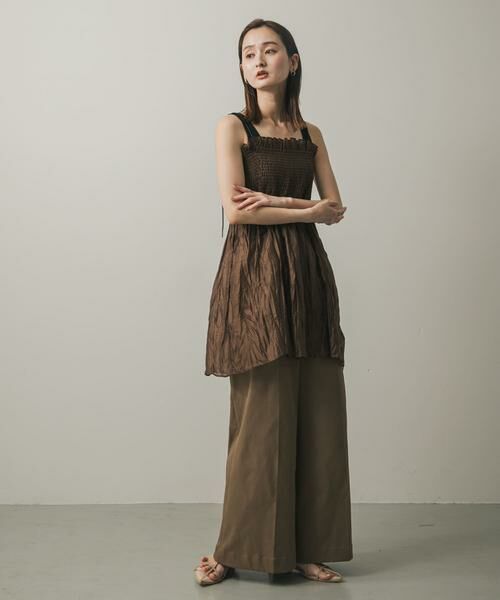 SENSE OF PLACE by URBAN RESEARCH / センスオブプレイス バイ アーバンリサーチ ワンピース | シャーリングプリーツミニワンピース | 詳細4
