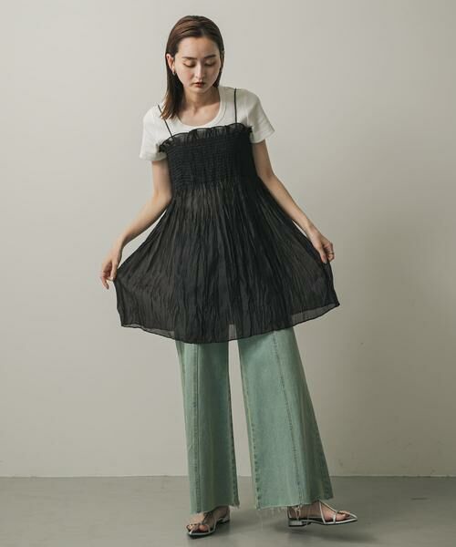 SENSE OF PLACE by URBAN RESEARCH / センスオブプレイス バイ アーバンリサーチ ワンピース | シャーリングプリーツミニワンピース | 詳細21