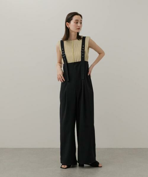 SENSE OF PLACE by URBAN RESEARCH / センスオブプレイス バイ アーバンリサーチ サロペット・オールインワン | ウエストタックサロペットパンツ | 詳細7