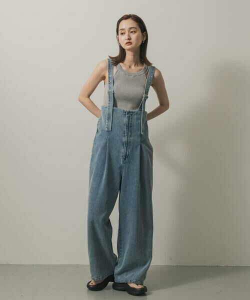 SENSE OF PLACE by URBAN RESEARCH / センスオブプレイス バイ アーバンリサーチ サロペット・オールインワン | ウエストタックサロペットパンツ | 詳細13