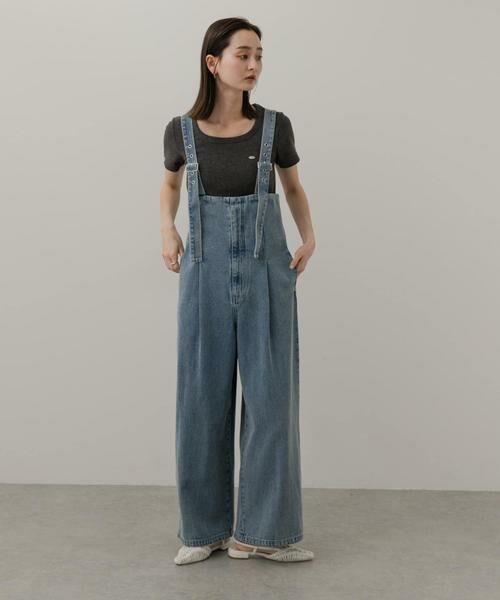 SENSE OF PLACE by URBAN RESEARCH / センスオブプレイス バイ アーバンリサーチ サロペット・オールインワン | ウエストタックサロペットパンツ | 詳細19