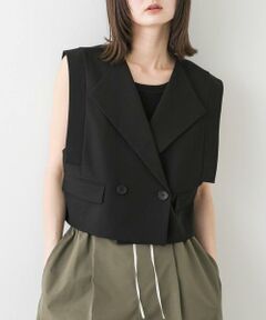 SENSE OF PLACE by URBAN RESEARCH / センスオブプレイス バイ アーバンリサーチ ベスト | テーラードクロップドジレ