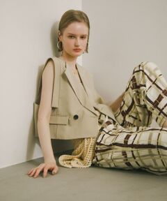 SENSE OF PLACE by URBAN RESEARCH / センスオブプレイス バイ アーバンリサーチ ベスト | テーラードクロップドジレ