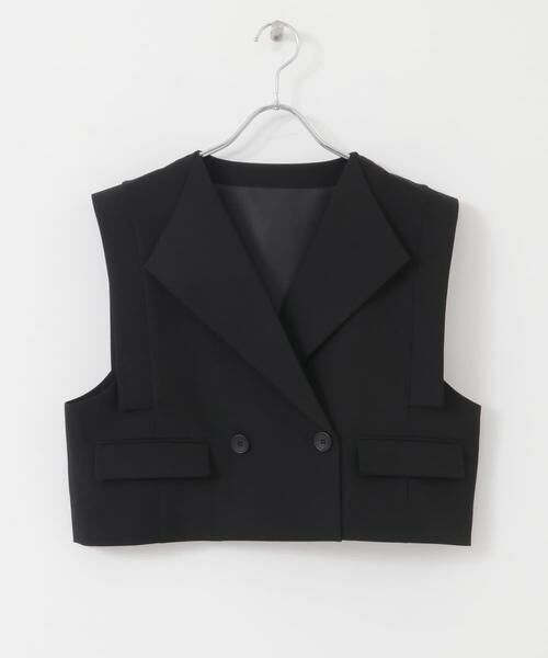 SENSE OF PLACE by URBAN RESEARCH / センスオブプレイス バイ アーバンリサーチ ベスト | テーラードクロップドジレ | 詳細7