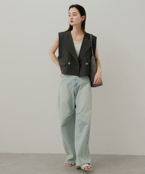 SENSE OF PLACE by URBAN RESEARCH / センスオブプレイス バイ アーバンリサーチ ベスト | テーラードクロップドジレ | 詳細11