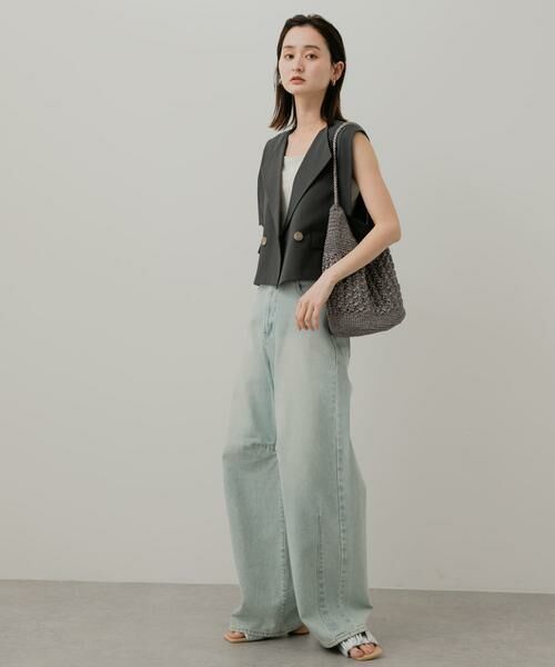 SENSE OF PLACE by URBAN RESEARCH / センスオブプレイス バイ アーバンリサーチ ベスト | テーラードクロップドジレ | 詳細12