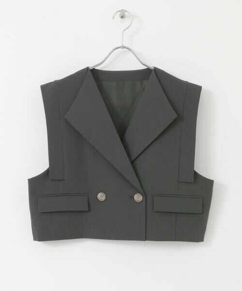 SENSE OF PLACE by URBAN RESEARCH / センスオブプレイス バイ アーバンリサーチ ベスト | テーラードクロップドジレ | 詳細16