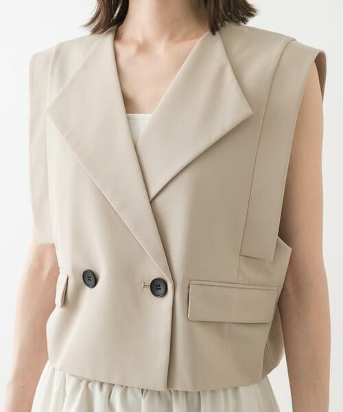 SENSE OF PLACE by URBAN RESEARCH / センスオブプレイス バイ アーバンリサーチ ベスト | テーラードクロップドジレ | 詳細29