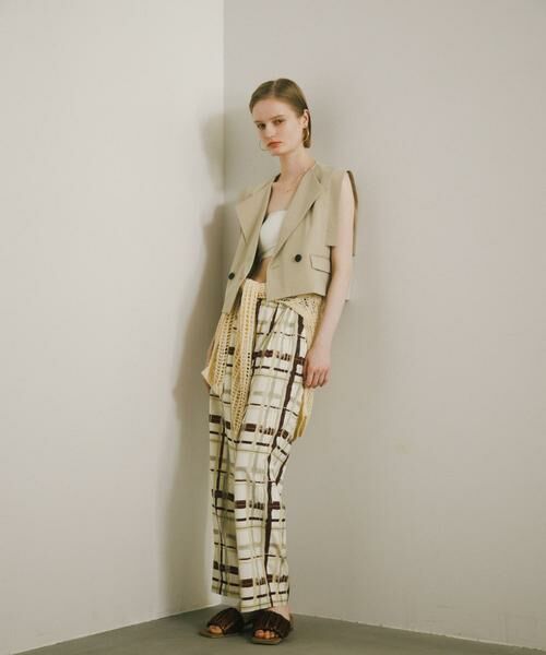 SENSE OF PLACE by URBAN RESEARCH / センスオブプレイス バイ アーバンリサーチ ベスト | テーラードクロップドジレ | 詳細21