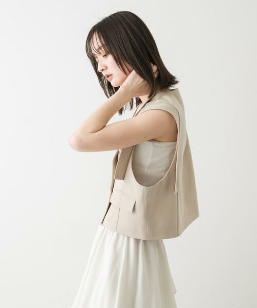 SENSE OF PLACE by URBAN RESEARCH / センスオブプレイス バイ アーバンリサーチ ベスト | テーラードクロップドジレ | 詳細24