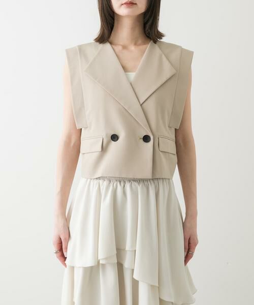 SENSE OF PLACE by URBAN RESEARCH / センスオブプレイス バイ アーバンリサーチ ベスト | テーラードクロップドジレ | 詳細26