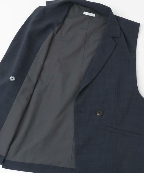 SENSE OF PLACE by URBAN RESEARCH / センスオブプレイス バイ アーバンリサーチ ベスト | 『UR TECH DRYLUXE』リネンライクサイドベルトジレ | 詳細15