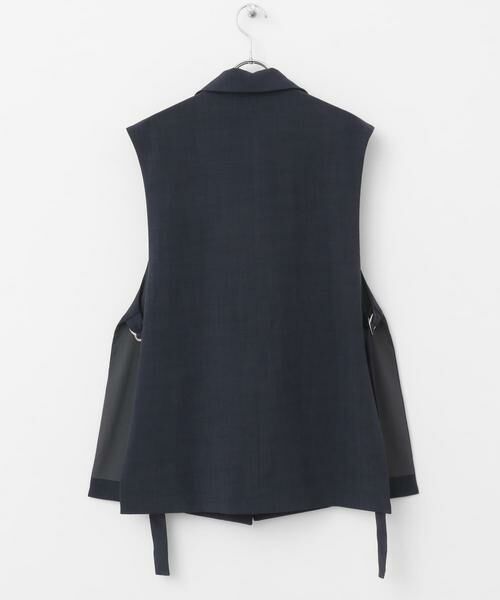 SENSE OF PLACE by URBAN RESEARCH / センスオブプレイス バイ アーバンリサーチ ベスト | 『UR TECH DRYLUXE』リネンライクサイドベルトジレ | 詳細17