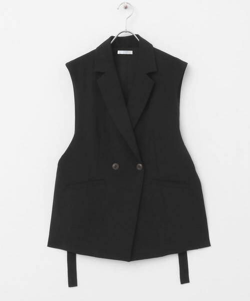 SENSE OF PLACE by URBAN RESEARCH / センスオブプレイス バイ アーバンリサーチ ベスト | 『UR TECH DRYLUXE』リネンライクサイドベルトジレ | 詳細27