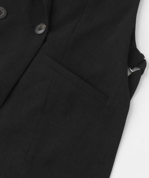 SENSE OF PLACE by URBAN RESEARCH / センスオブプレイス バイ アーバンリサーチ ベスト | 『UR TECH DRYLUXE』リネンライクサイドベルトジレ | 詳細28