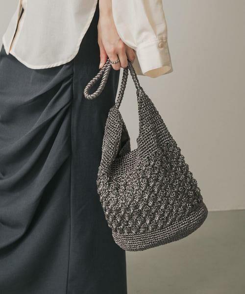 SENSE OF PLACE by URBAN RESEARCH / センスオブプレイス バイ アーバンリサーチ ハンドバッグ | メタリックヤーンバッグ | 詳細9
