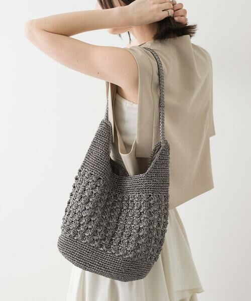 SENSE OF PLACE by URBAN RESEARCH / センスオブプレイス バイ アーバンリサーチ ハンドバッグ | メタリックヤーンバッグ | 詳細11