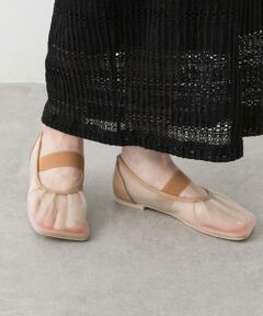 SENSE OF PLACE by URBAN RESEARCH / センスオブプレイス バイ アーバンリサーチ パンプス | オブリークトゥメッシュフラットシューズ