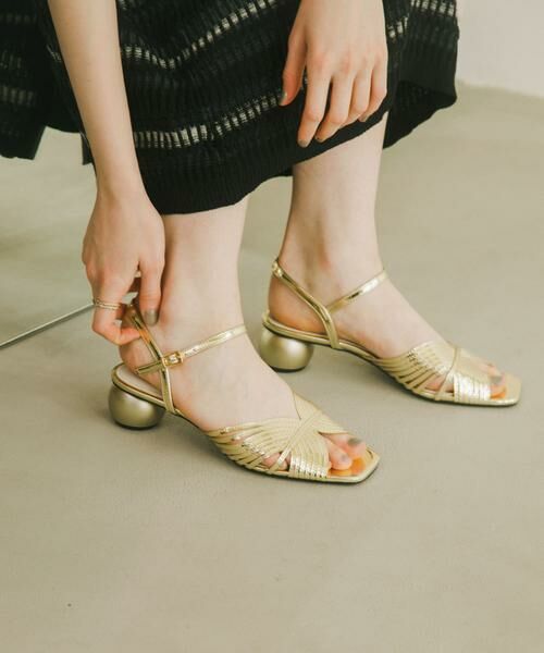 SENSE OF PLACE by URBAN RESEARCH / センスオブプレイス バイ アーバンリサーチ サンダル | メタリックサンダル | 詳細1